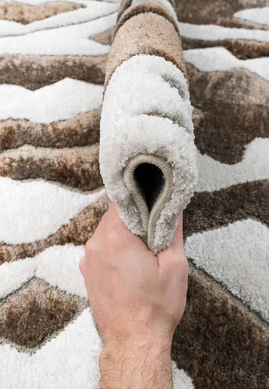 Пушистый ковер из полиэстера RN6018-R586