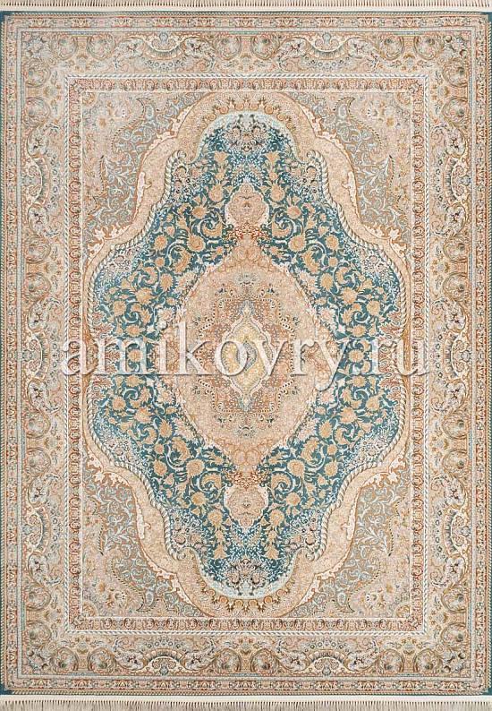 Иранский высокоплотный ковер 146-Light Blue