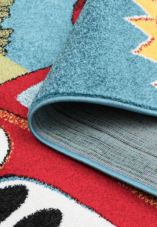 Недорогой синтетический ковер 2894-Multicolor