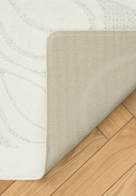 Белый коврик для ванной Flora 2581 Pearl White