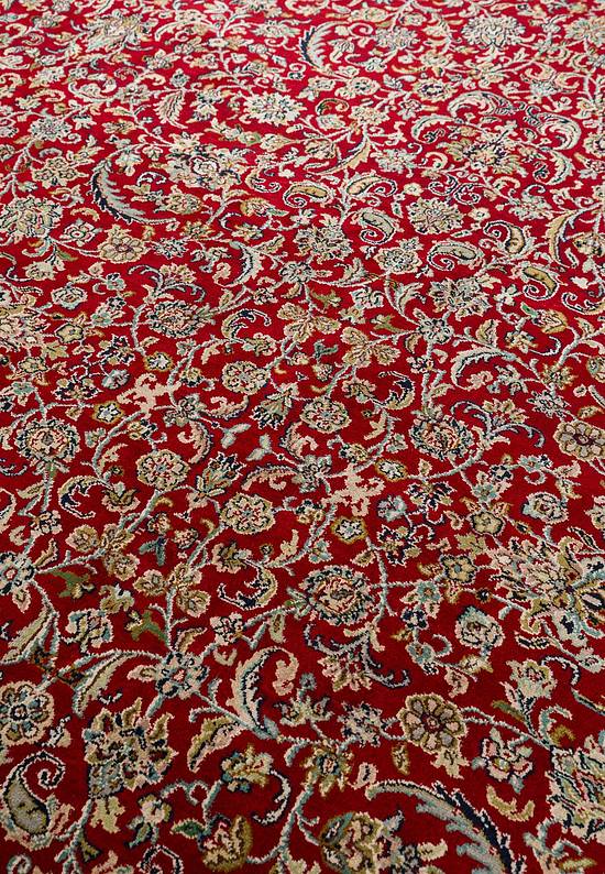 Шелковый ковер ручной работы из Индии Afshar Red Beige