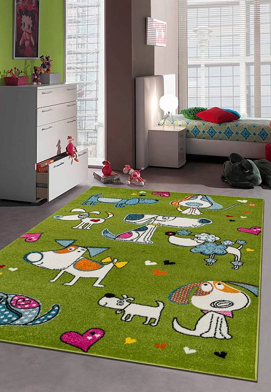 Недорогой синтетический ковер 2897-Green