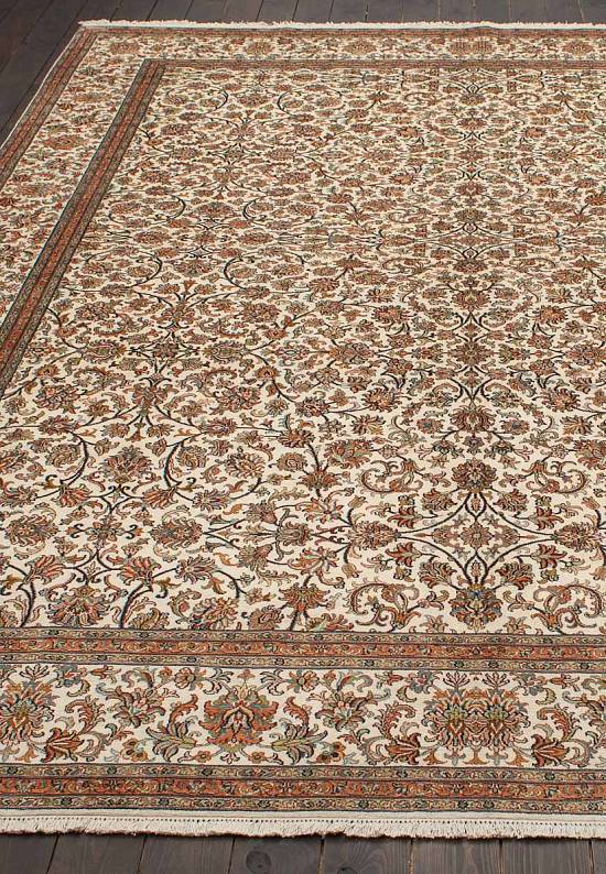 Шелковый ковер ручной работы из Индии 243489-Afshar beige/brown