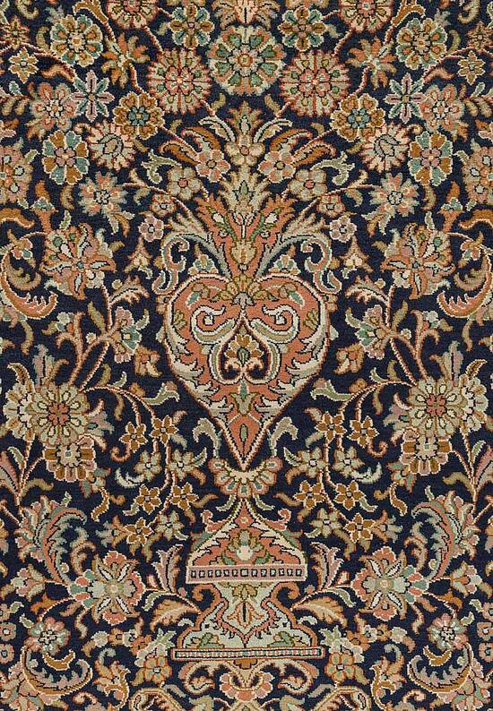 Шелковый ковер ручной работы IIST-GI97K29KJ Kashan Blue