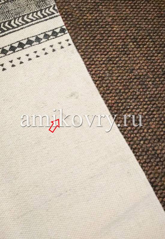 Безворсовый ковер ручной работы из Индии JHC-17-01 natural-dark grey discount1