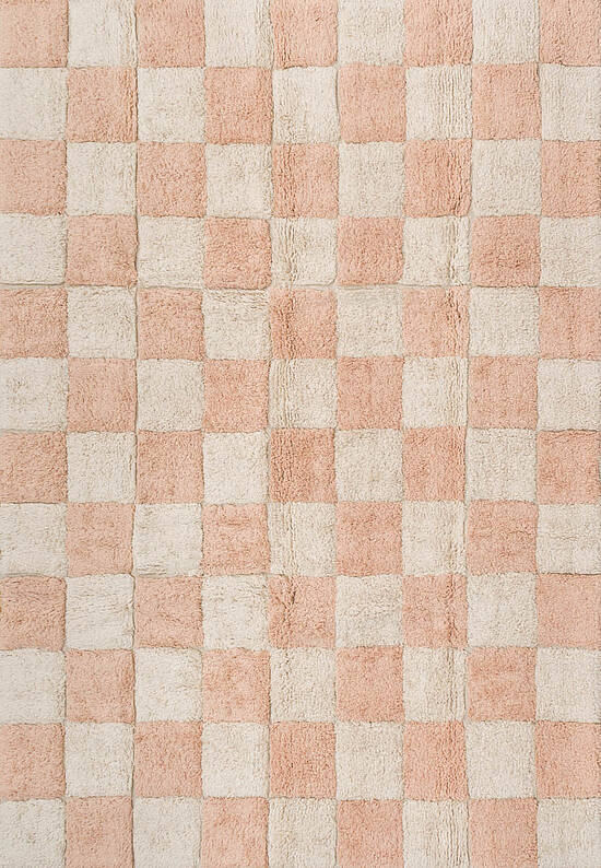 Детский стираемый ковер Chess Pink