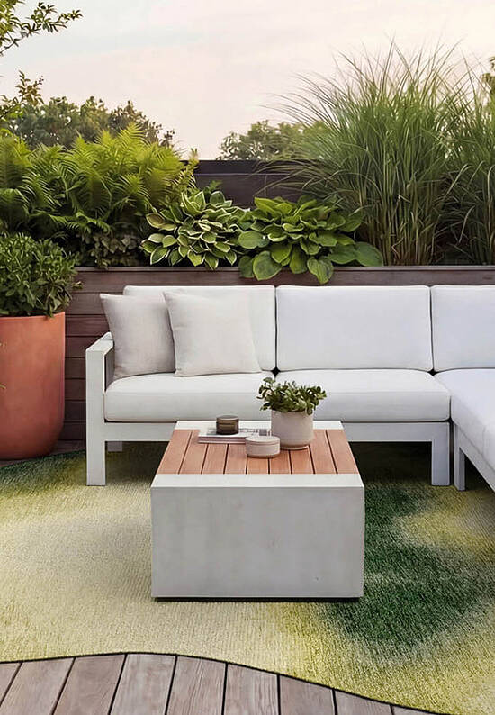 Безворсовый ковер из полиэстера LR6252-L435 outdoor