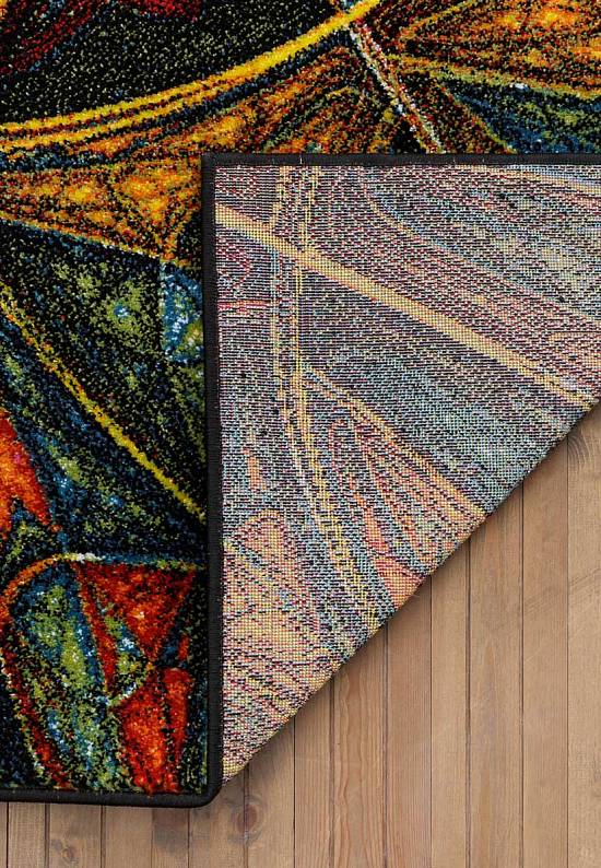 Недорогой синтетический ковер C018-Multicolor