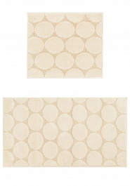 дизайн комплекта ковриков для ванной Confetti Bath Cotton Uni 17723 1640 Naturel-Ecru