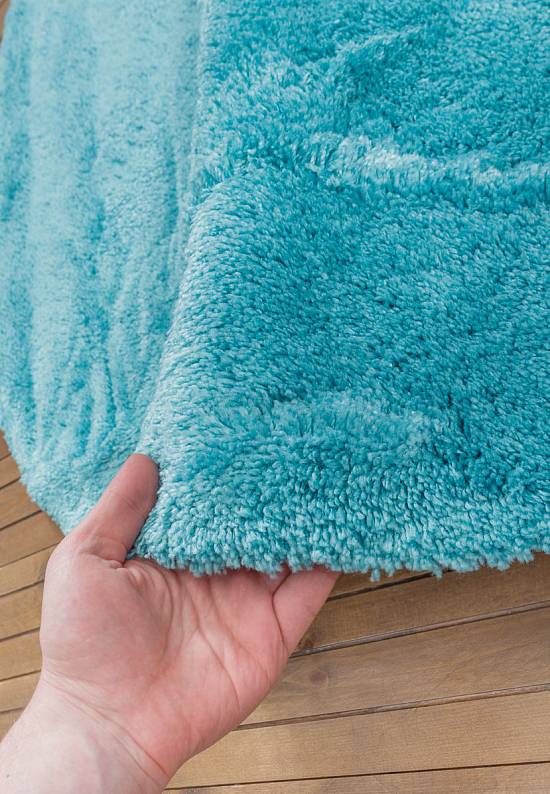 Бирюзовый мягкий коврик для ванной 3516 Turquoise
