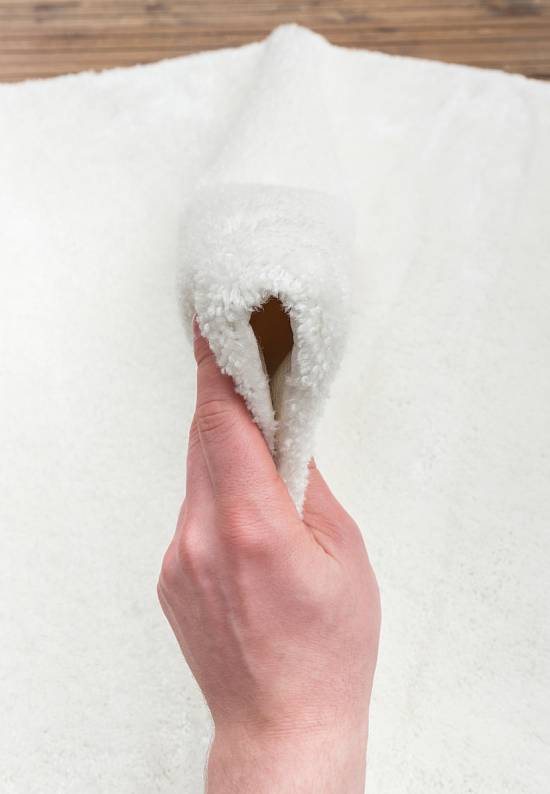 Белый мягкий коврик для ванной 3512 Snow White