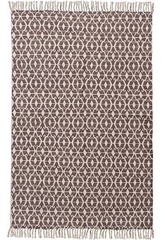 дизайн безворсового ковра JC International JHC-07 natural-chocolate kilim