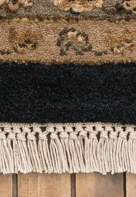 Элитный ковер ручной работы 10/10 RS-318 Black-Beige