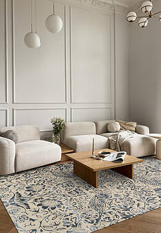 ковер в интерьере Morris And Co Strawberry Thief-28105