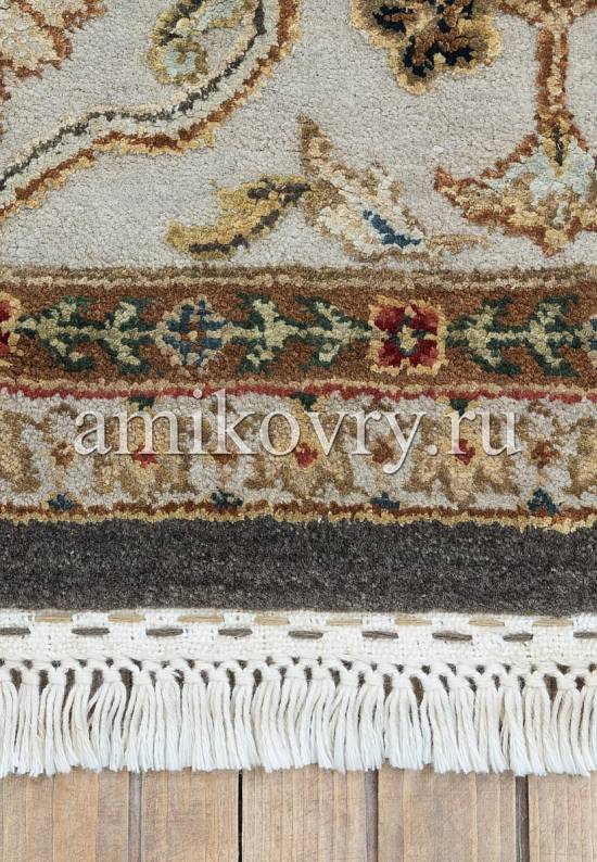 Эксклюзивный ковер ручной работы из Индии NRA-05 10/10 Mushroom/Silver