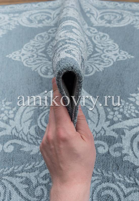 Турецкий безворсовый ковер из акрила 4101 Blue