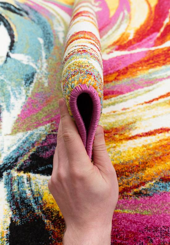 Недорогой синтетический ковер 2950-Multicolor