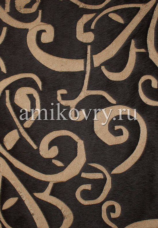 Натуральная шкура коровы Хай-тек Sasha D19 black