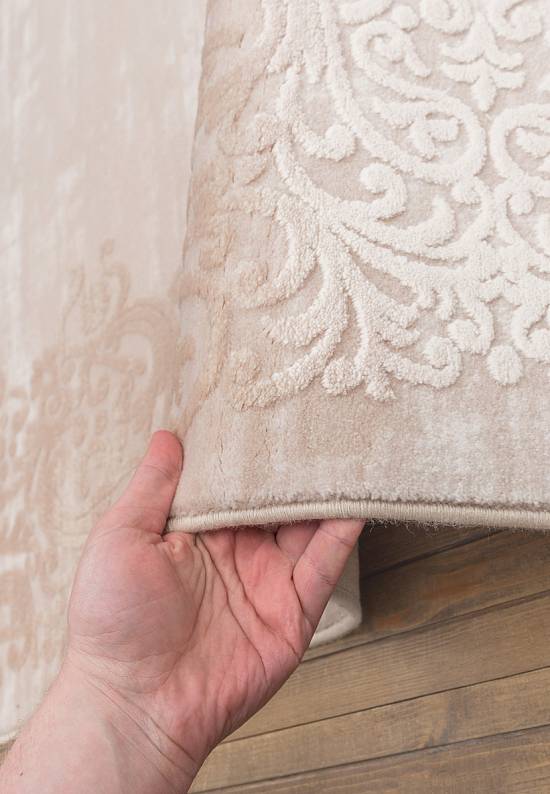 Турецкий однотонный ковер из акрила 5326 Beige
