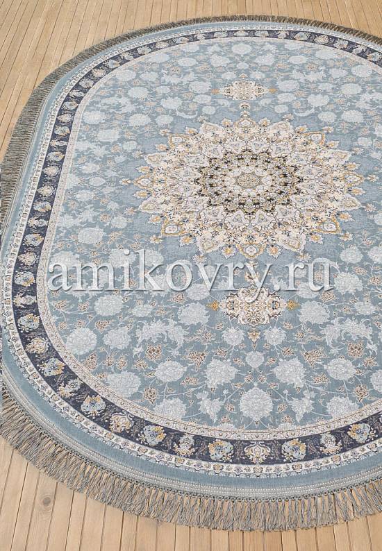 Иранский высокоплотный ковер G253-Pale-Blue