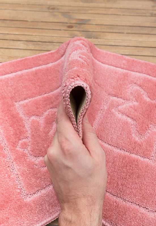 Розовый комплект ковриков для ванной комнаты и туалета Maritime 2580 Dusty Rose BQ