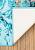 Бирюзовый коврик для ванной  Water Foam 01 Blue