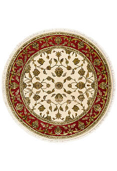 дизайн ковра Kashan gold 10/10 CH-102-1-Ivory/Red круг