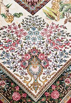 фрагмент ковра Ottoman Silk Shekargah-Modern Red