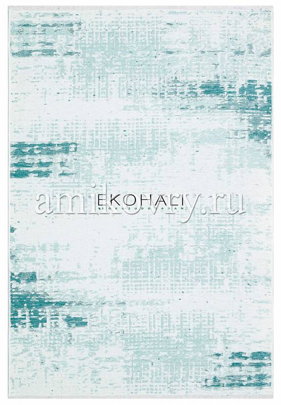 Двусторонний безворсовый ковер из шенилла NK 01 Cream Aqua