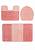 Комплект ковриков для ванной и туалета Sariyer 2580 Dusty Rose BQF