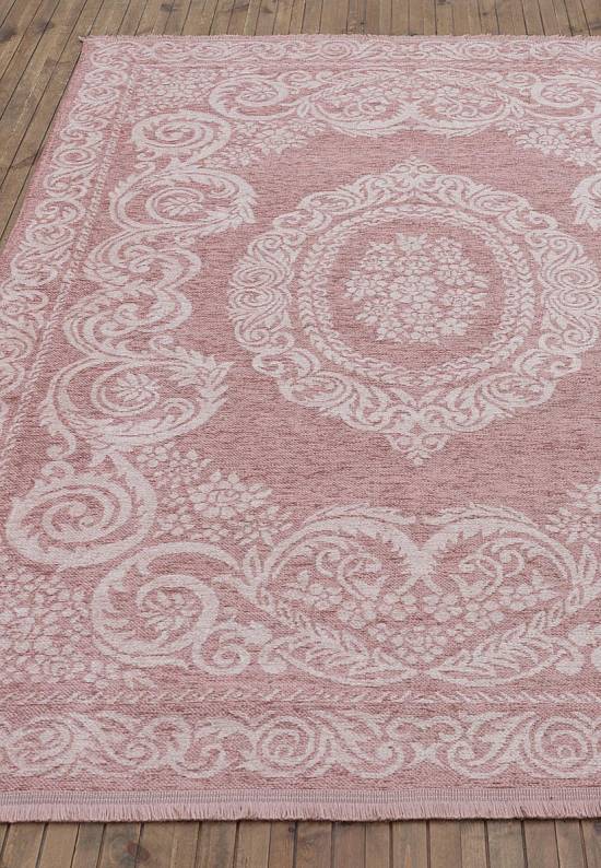 Турецкий безворсовый ковер из акрила 4101 Pink