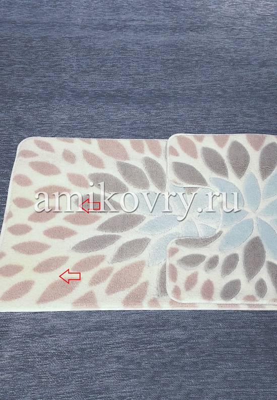 Пастельный комплект ковриков для ванной комнаты и туалета Essence 01 Powder Pink BD discount