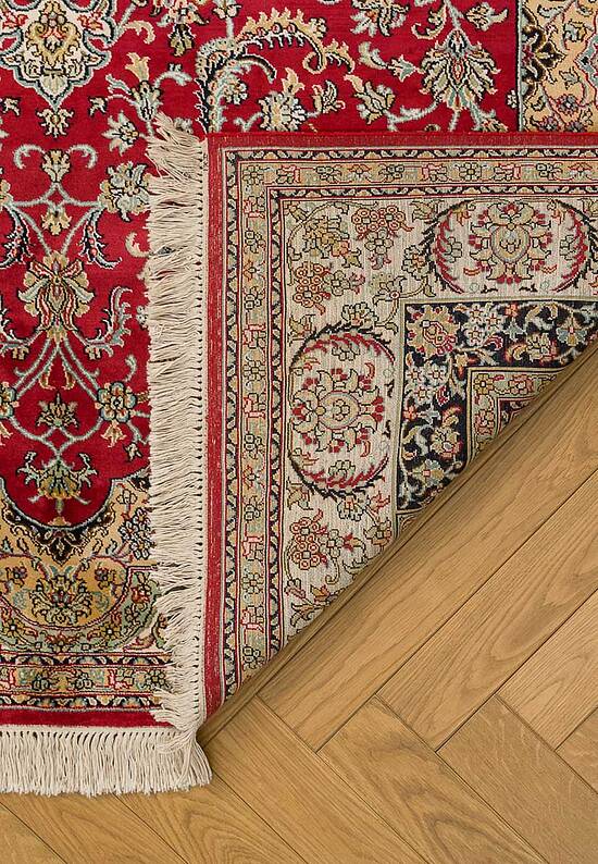 Шелковый ковер ручной работы IIST-GI9KK2NKN Kashan Red