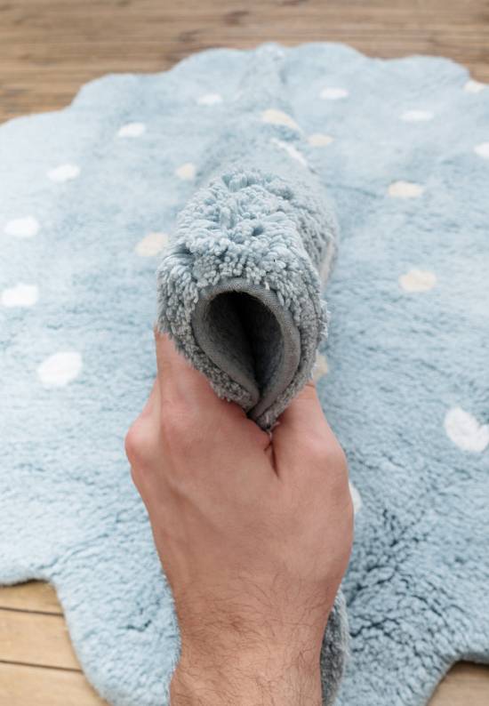 Детский стираемый ковер Little Biscuit Blue
