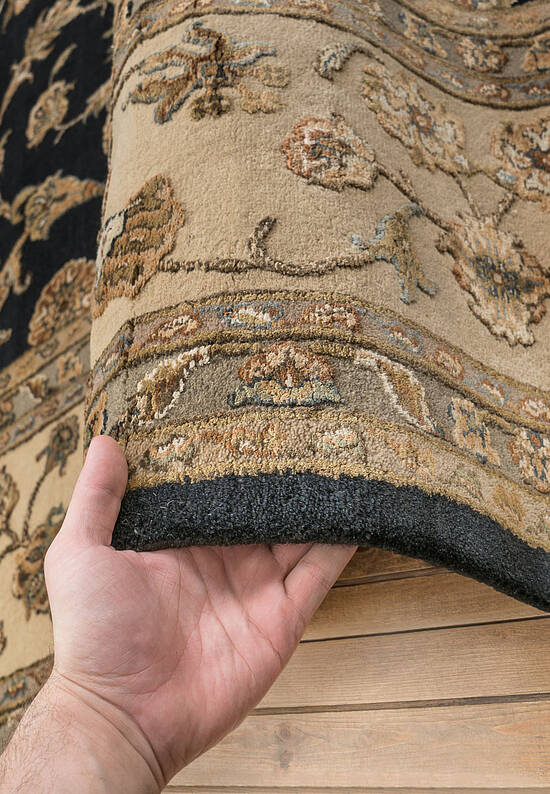 Элитный ковер ручной работы 10/10 RS-318 Black-Beige