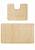Бежевый комплект ковриков для ванной и туалета Maritime-2 2540 Beige BQ