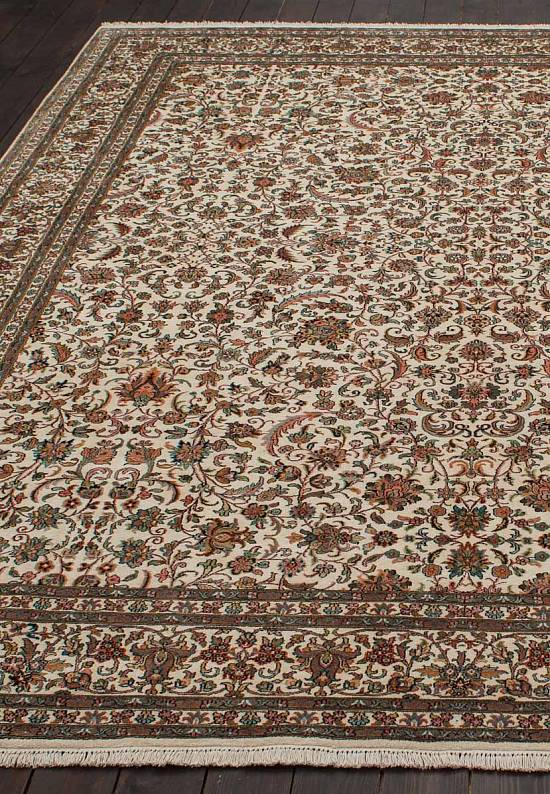 Шелковый ковер ручной работы из Индии 243219-Afshar beige/beige