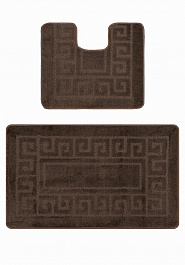 дизайн комплекта ковриков для ванной Confetti Bath Maximus Ethnic 2599 Chocolate BQ