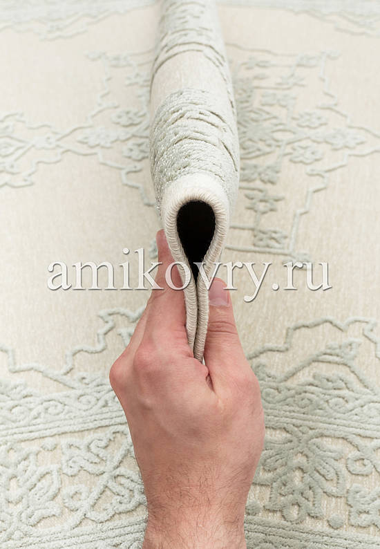 Бельгийский вискозный ковер с рельефом RV367-R107