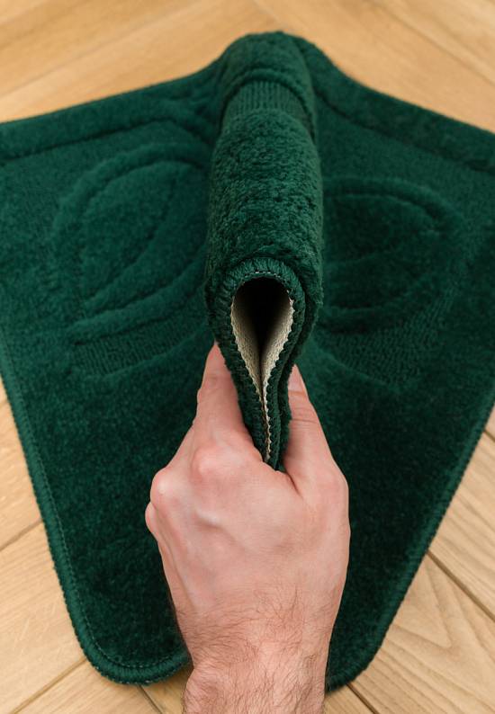 Зеленый коврик для ванной Flora 2536 Hunter Green