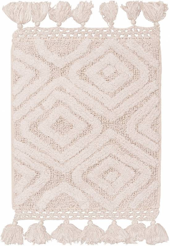 Бежевый коврик для ванной из хлопка Camella-Beige
