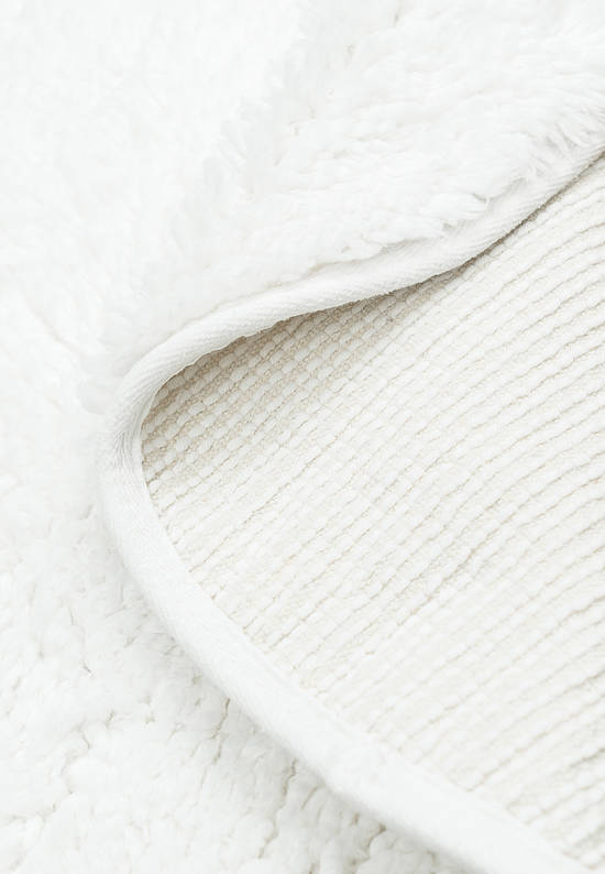 Белый коврик для ванной Organic Soft Light 1601 White