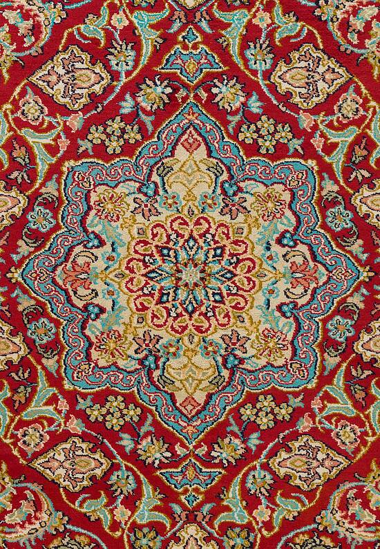 Шелковый ковер ручной работы IIST-GI97K27Z7 Kashan Red