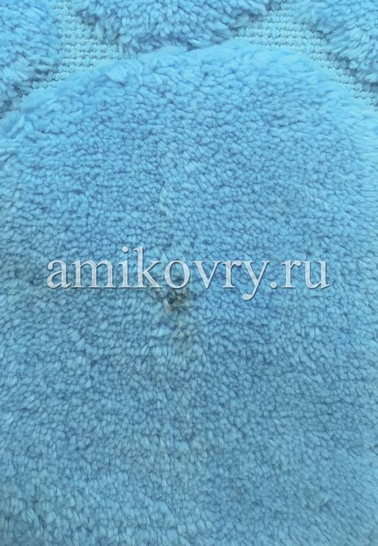 Бирюзовый коврик для ванной из хлопка Tas Desen-Turquoise discount