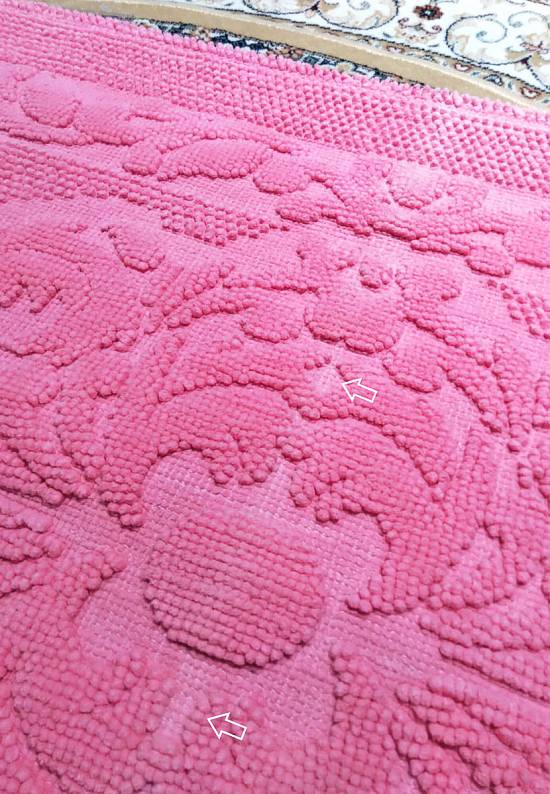 Малиновый коврик для ванной комнаты SCTN 03-02-Dark Pink discount1
