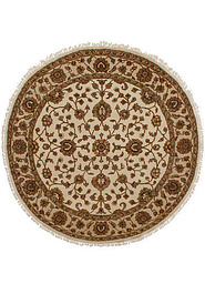 дизайн ковра Kashan gold 10/10 SC-733-1-Ivory/Camel круг