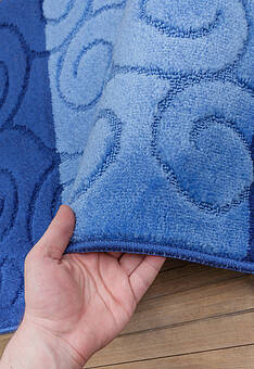 фактура комплекта для ванной Confetti Bath Maximus Sile 2582 Dark Blue BQ