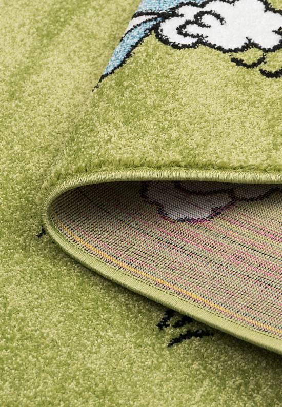 Недорогой синтетический ковер 2823-Green