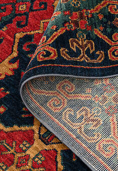 фактура ковра Kadim KDM 01 Navy Red