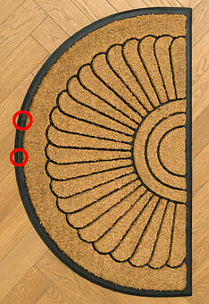 дефект входного коврика Doormat kokos Nippon-32107 discount2 фигура